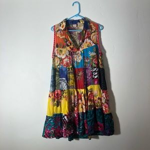 Boho Multicolored Dress from Thailand